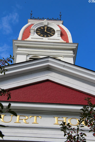 Clock tower of Washington County Courthouse (1880) (65 State St.). Montpelier, VT.