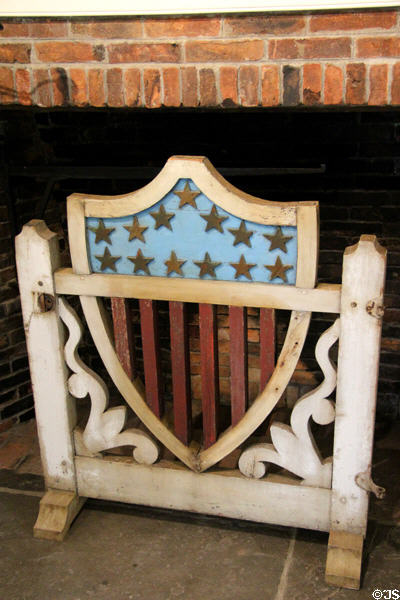 Wooden flag gate (mid 19thC) from Shelburne, VT at Shelburne Museum. Shelburne, VT.