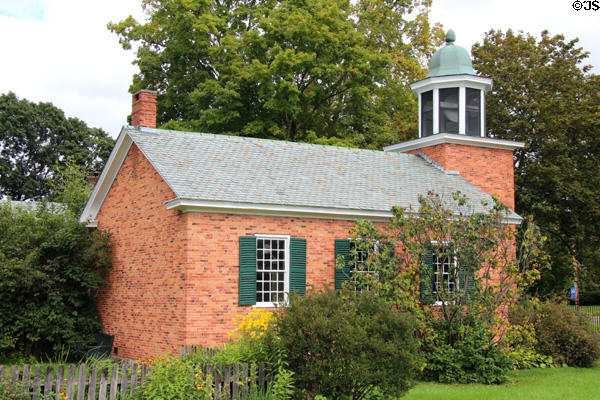 One-room schoolhouse (c1840) from Vergennes, VT at Shelburne Museum. Shelburne, VT.