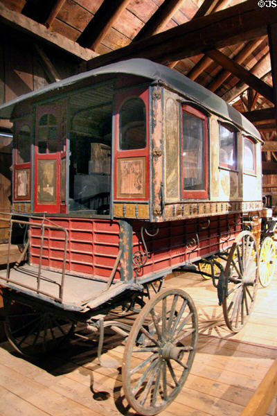 Gypsy wagon (late 19thC) at Shelburne Museum. Shelburne, VT.