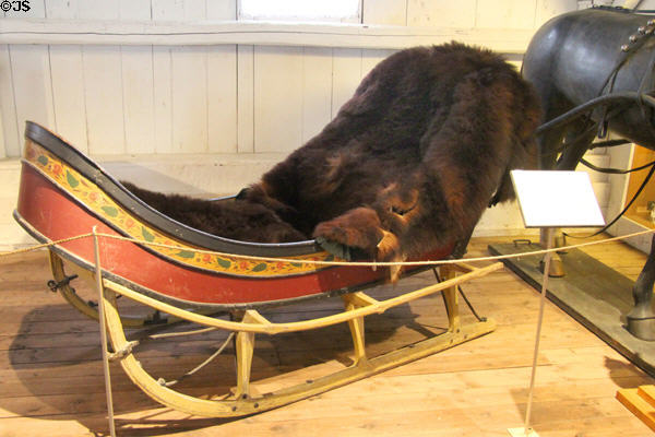 Country sleigh (1850) from New England at Shelburne Museum. Shelburne, VT.