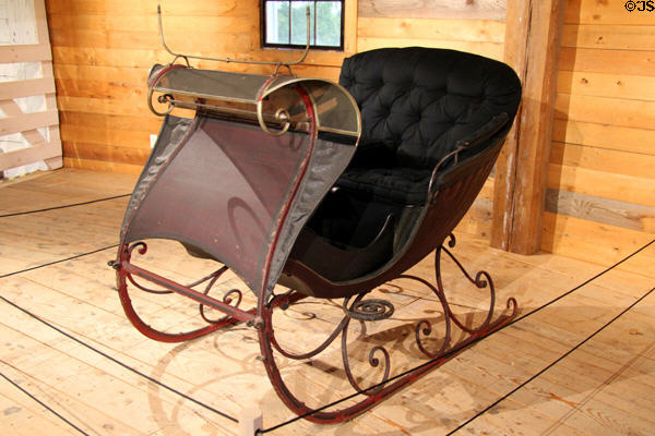 Fancy Cutter sleigh (c1885) by B. Ledoux of Montreal, QU at Shelburne Museum. Shelburne, VT.