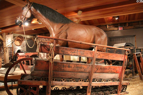 Horse treadmill (1896) by St. Albans Foundry Co. at Billings Farm & Museum. Woodstock, VT.
