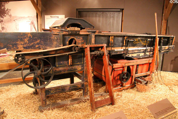 Threshing machine (1880s) by William Samson & Co. of East Berkshire, VT at Billings Farm & Museum. Woodstock, VT.