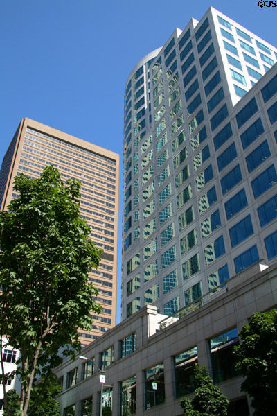 Second & Seneca Building (1991) (22 floors) (1191 2nd Ave.). Seattle, WA.