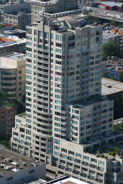 Seattle Heights condos (1993) (26 floors) (2610 2nd Ave.). Seattle, WA. Architect: Callison Architecture, Inc..
