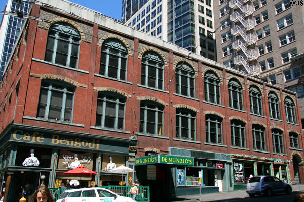 Heritage building at Cherry St. at 1st Ave. Seattle, WA.