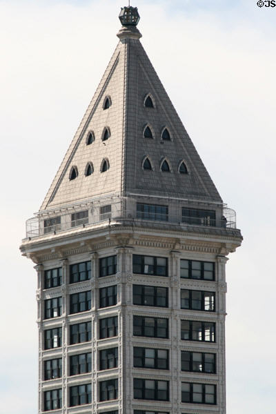 Upper floors of Smith Tower. Seattle, WA.