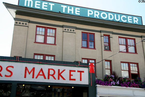 Producers Market on Pike Place. Seattle, WA.
