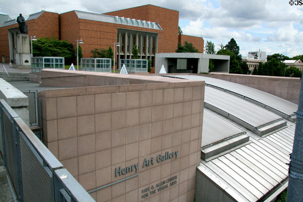 Henry Art Gallery & Meany Hall at University of Washington. Seattle, WA.