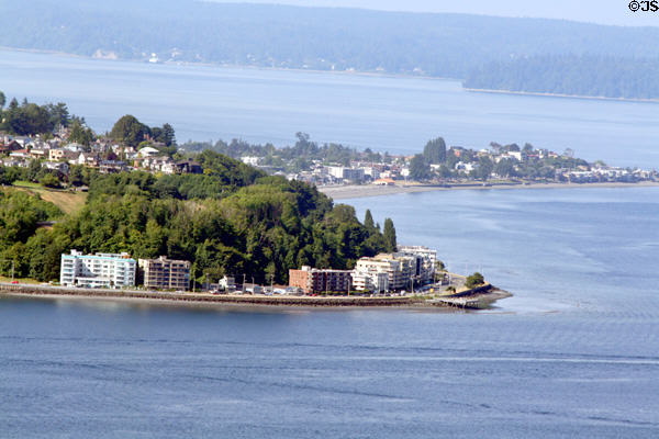 Houses & apartments of West Seattle peninsula. Seattle, WA.