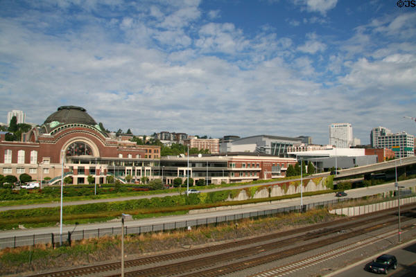 Skyline of Tacoma with Union Station. Tacoma, WA.