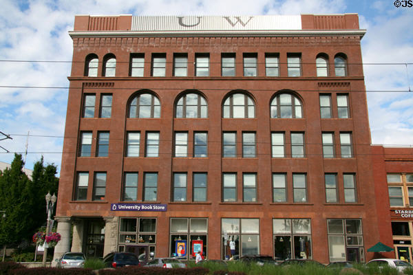 Garretson, Woodruff, & Pratt Co. building (1891) (1754 Pacific Ave.) now bookstore of University of Washington, Tacoma. Tacoma, WA. Style: Romanesque Revival.