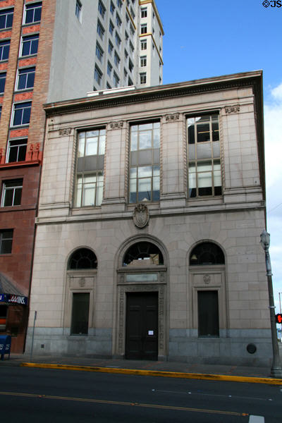 National Bank of Tacoma building (1920) (1123 Pacific Ave.) former Tacoma Art Museum. Tacoma, WA. Style: Italian Renaissance. Architect: Sutton, Whitney & Dugan.