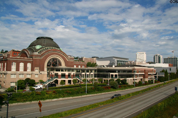 Union Station on the skyline of Tacoma. Tacoma, WA.
