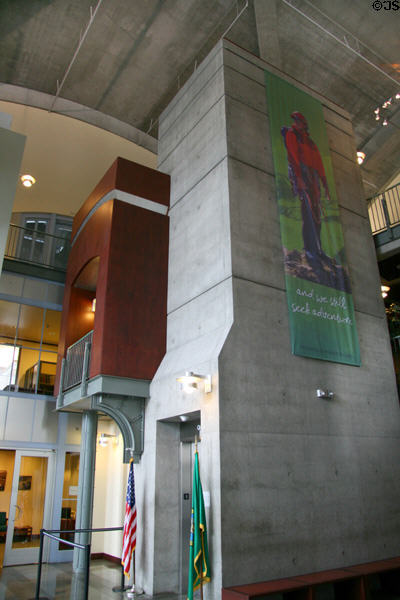 Interior structure of Washington State History Museum. Tacoma, WA.