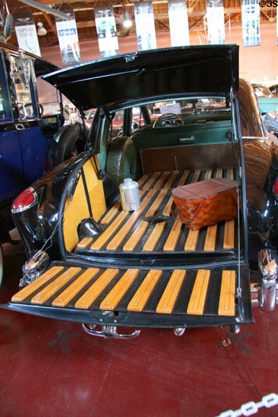 Frazer Vagabond (1951) station wagon rear compartment at LeMay Museum. Tacoma, WA.