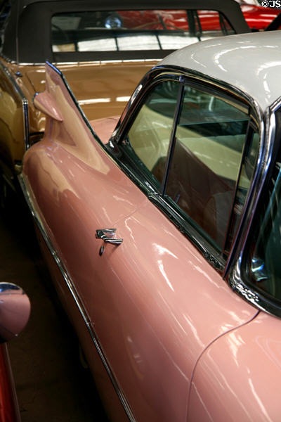 Tail fin of Cadillac Series 62 (1959) at LeMay Museum. Tacoma, WA.