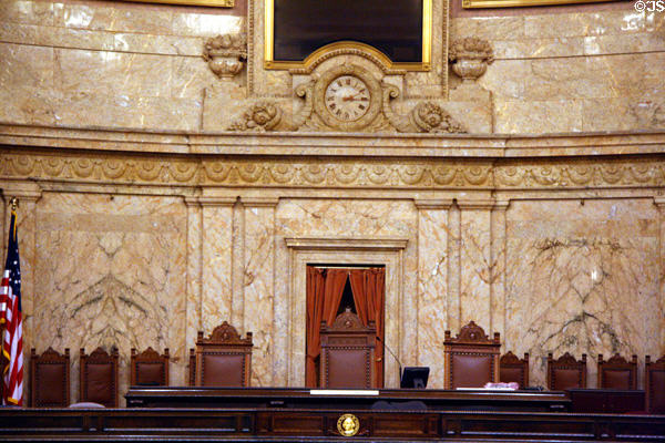 Dias of House chamber of Washington State Capitol. Olympia, WA.