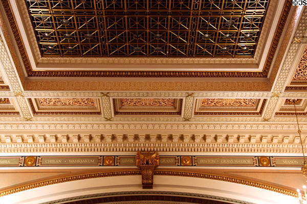 Ceiling of House chamber of Washington State Capitol. Olympia, WA.