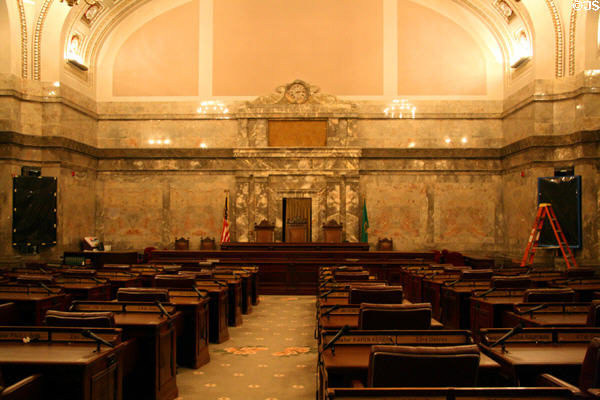 Senate chamber of Washington State Capitol. Olympia, WA.