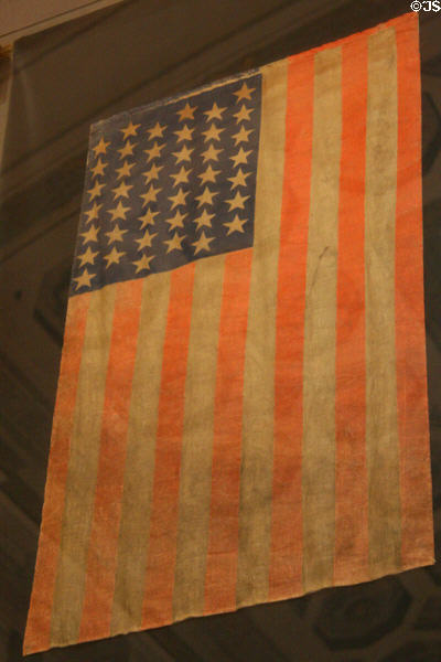 42-star American flag never used because 43rd state admitted soon after. WA.