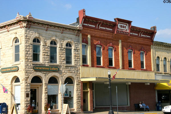 Victorian 4th Ave. buildings (1886). Baraboo, WI.