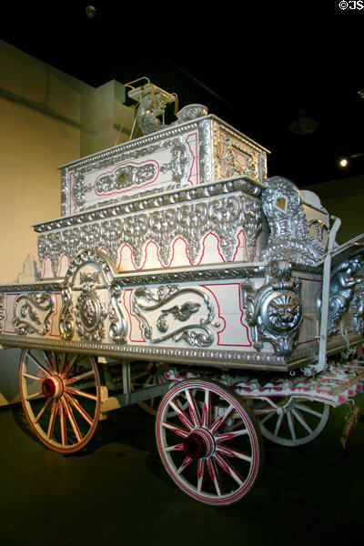 Star Tableau English Circus Wagon (late 18thC) used by Sir Robert Fossett Circus of Northhampton, England at Circus World Museum. Baraboo, WI.