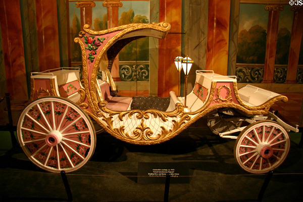 Cinderella Coach wagon (c1923) for Ringling Brothers, Barnum & Bailey Circus pageant at Circus World Museum. Baraboo, WI.