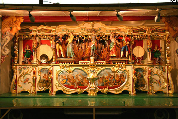 Royal American Shows Gavioli Band Organ (1905) replicates the sound of an 80-piece band at Circus World Museum. Baraboo, WI.