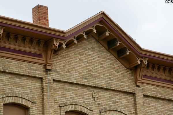 Heritage roofline on N. Ludington St. Columbus, WI.