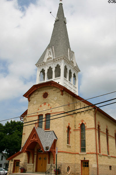Zion Lutheran Church (c1880s) (254 W. Mill St.). Columbus, WI. Style: Victorian Gothic.