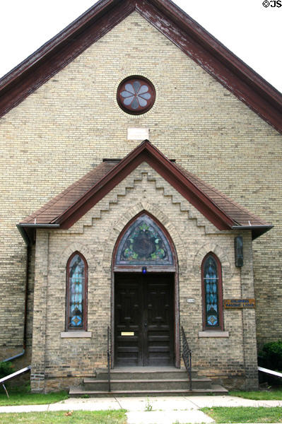 Columbus Masonic Lodge (1874) (318 N. Ludington St.) (former Spring Street German Church). Columbus, WI.