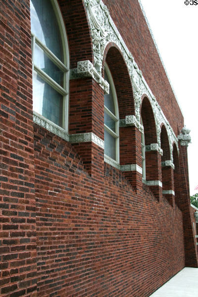 Side facade of Farmer's & Merchant's Union Bank. Columbus, WI.