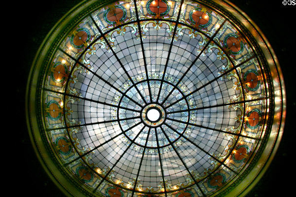 Skylight of Senate chamber of Wisconsin State Capitol. Madison, WI.