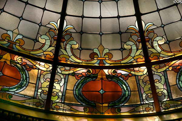 Detail of skylight of Senate chamber of Wisconsin State Capitol. Madison, WI.