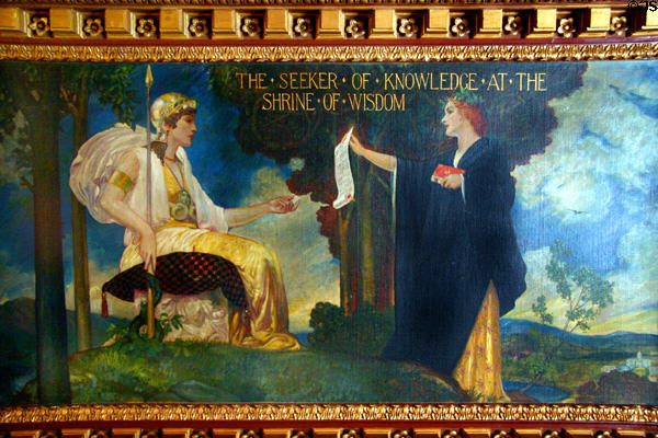Painting by Hugo Ballin in Governor's Reception Room in Wisconsin State Capitol. Madison, WI.