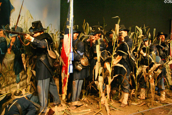 Civil War troops depicted at Wisconsin Veterans Museum. Madison, WI.