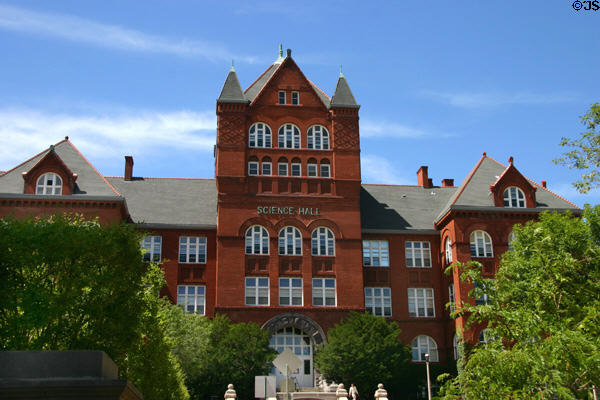 Science Hall (1888) at University of Wisconsin. Madison, WI. On National Register.