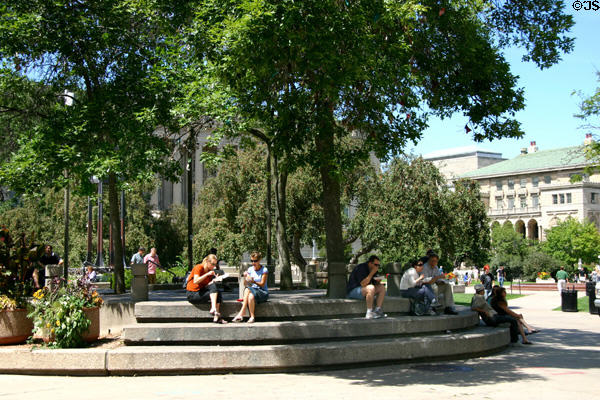 Library Mall at University of Wisconsin. Madison, WI.