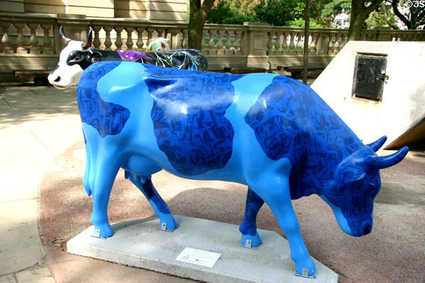 Blue Pastures by Joseph LaCrosse in Madison CowParade. Madison, WI.