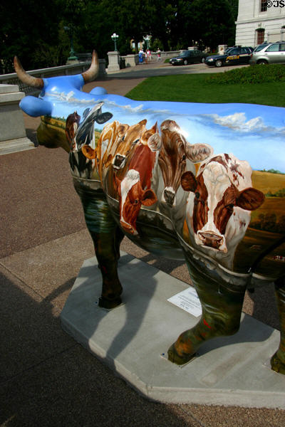 The Tank by Larry Schultz in Madison CowParade. Madison, WI.
