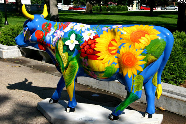 Farmer's Market by Rebecca Hohlstein in Madison CowParade. Madison, WI.