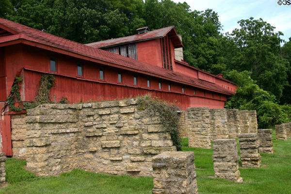 Midway Barn at Taliesin used for Wright's farming operations. WI.