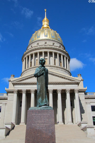 Lincoln Walks at Midnight statue (1963) by Fred Torrey & Bernie Wiepper at West Virginia State Capitol. Charleston, WV.