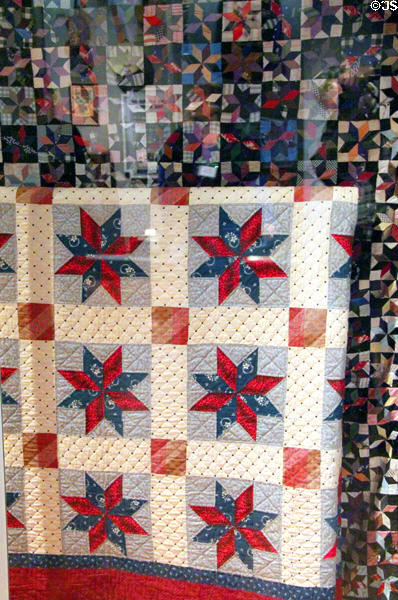 Quilt (1888) made by Campbell sisters at Mannington, Marion Co., at West Virginia State Museum. Charleston, WV.