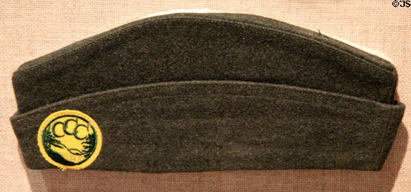 Civilian Conservation Corp (CCC) garrison cap (1930's) at West Virginia State Museum. Charleston, WV.