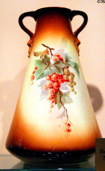 Vase (1906) by Homer Laughlin China, Newell, Hancock Co., WV at West Virginia State Museum. Charleston, WV.