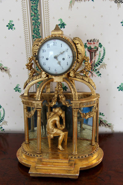 French clock (1810) in parlor at Craik-Patton House. Charleston, WV.