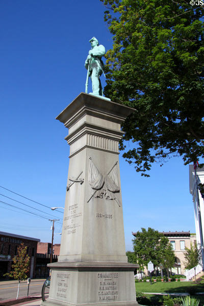 Marshall Co. WV Civil War Monument. Moundsville, WV.